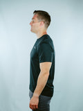 Krotan Genesis short sleeve black athletic shirt for men