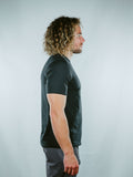 Krotan Regal short sleeve black athletic fit tee shirt for men